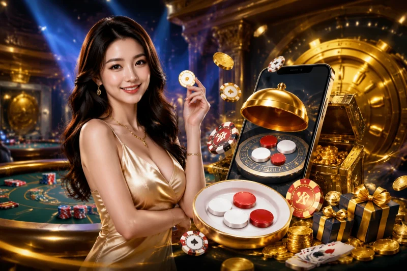 hop-qua-may-man-phat-sang-tuong-trung-cho-co-hoi-giai-tri-hap-dan Hộp quà may mắn phát sáng tượng trưng cho cơ hội giải trí hấp dẫn